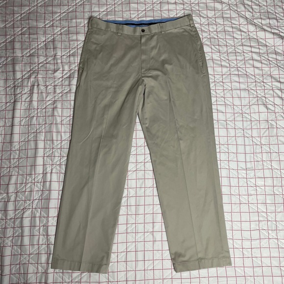 Brooks Brothers Advantage Chino Hudson Light Weight Mens Khaki Pants W36 L30 - Picture 1 of 11
